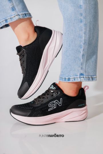 TENI SNEAKERS BLACK PURPLE