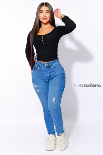 Pantalón para dama rasgado