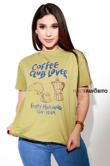 Blusa coffee DENIM
