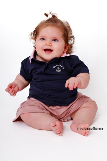 Camisa tipo polo de ni&ntilde;a