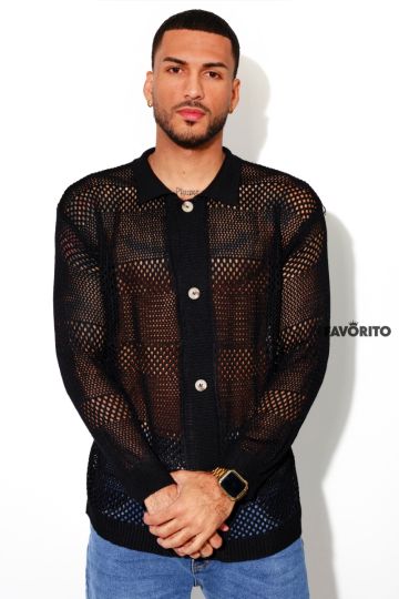 Camisa manga larga tejida REDOX