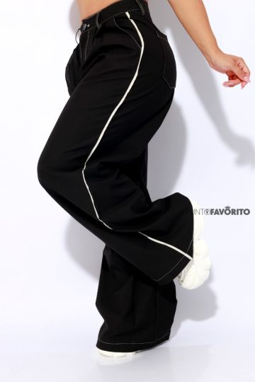 Pantalon de dama con rayas a los lados