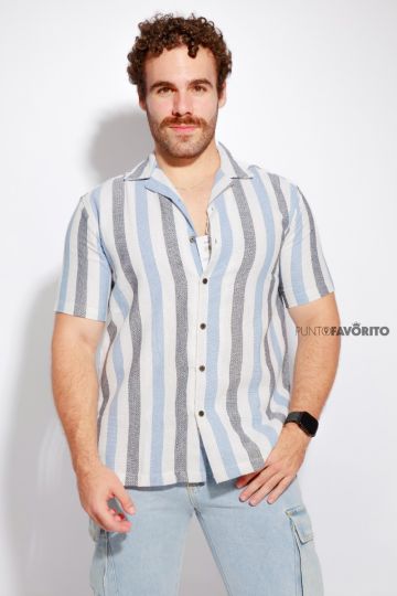 Camisa de rayas con botones
