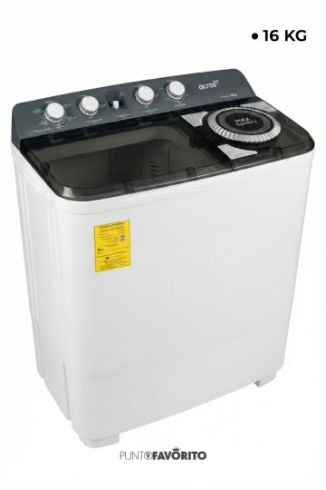 LAVADORA SEMIAUTOMATICA ACROS 16KG