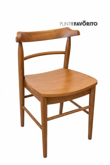 SILLA DE COMEDOR CON RESPALDO CURVO