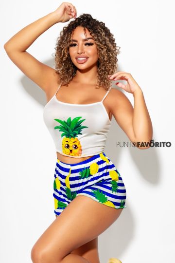 Pijama de piña-ONE SIZE