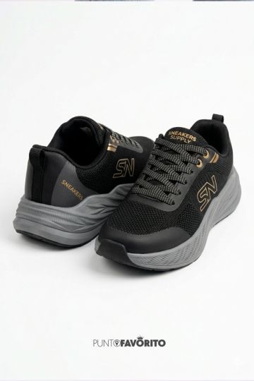 TENI SNEAKERS BLACK GOLD