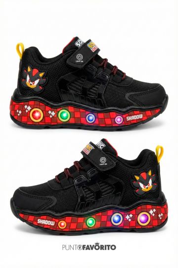 TENI SONIC NEGRO ROJO (24-29)