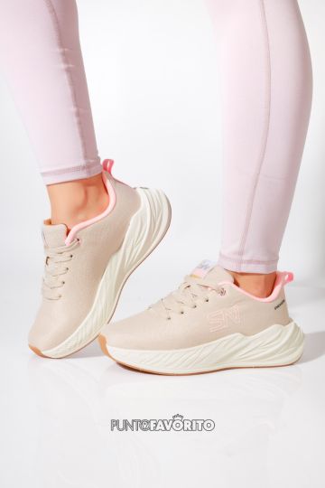 TENI SNEAKERS BEIGE PINK