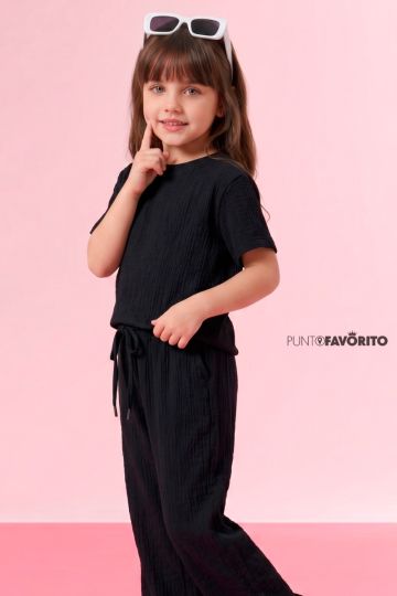 Conjunto de ni&ntilde;a liso CAFE 7
