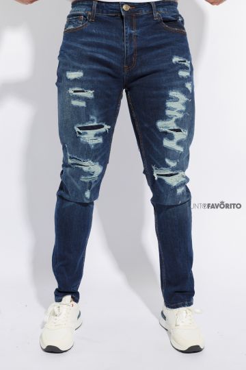 Pantalon para caballero con rasgado al frente