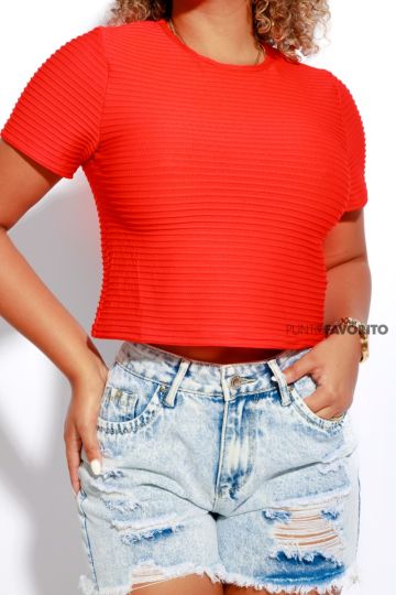 Blusa de dama manga corta Chic