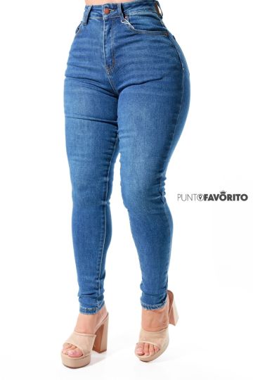 Pantalon talle alto con bolsas adelante