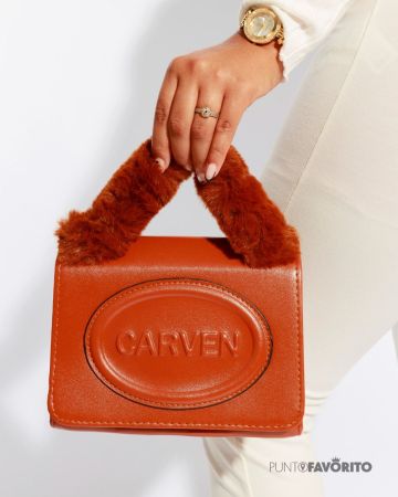 BOLSO DE MANO-CARVEN CAMEL
