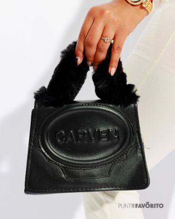 BOLSO DE MANO-CARVEN NEGRO