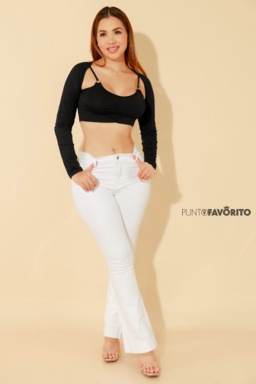 Blusa de dama con abertura en ambos lados