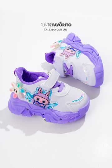 KIDS FASHION-LABUBU PURPLE CON LUCES