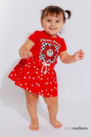 Conjunto de niña Flower