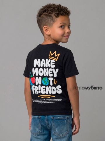 Camisa manga corta de ni&ntilde;o MAKE MONEY