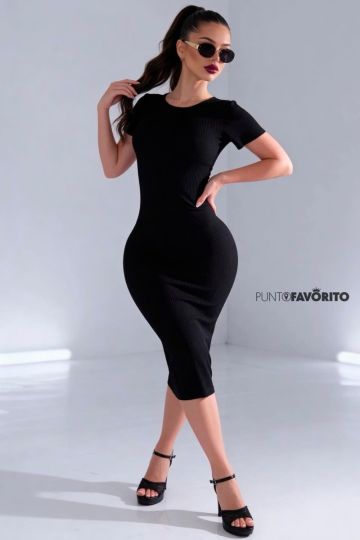 Vestido largo manga corta EXCLUSIVE ONE SIZE