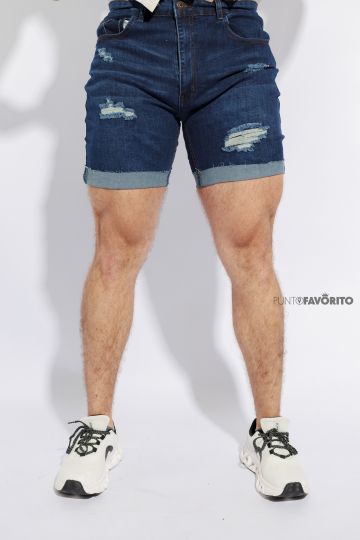 Short de mezclilla para caballero