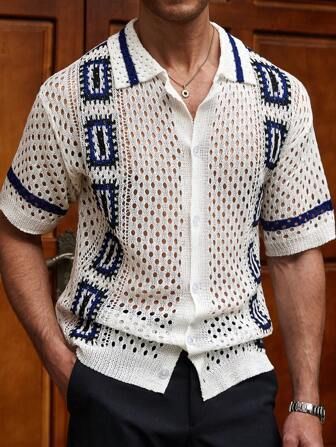 Camisa para caballero tejida