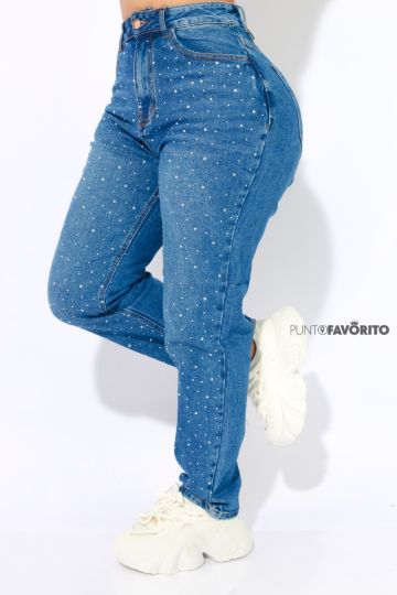 Pantalón para dama con perlas