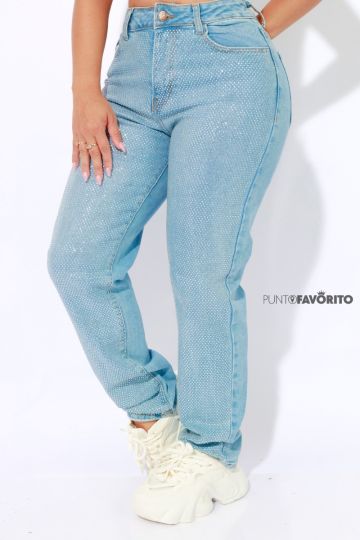 Pantalón de dama con brillante