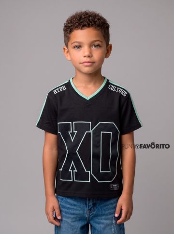 Camisa de ni&ntilde;o manga corta XO