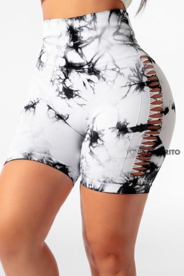 Short deportivo con abertura a los lados-ONE SIZE