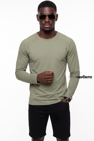 Camisa deportiva-VERDE O-M