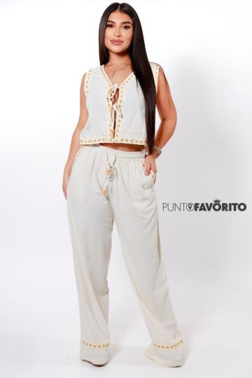 Conjunto con blusa sin mangas CHIC MI