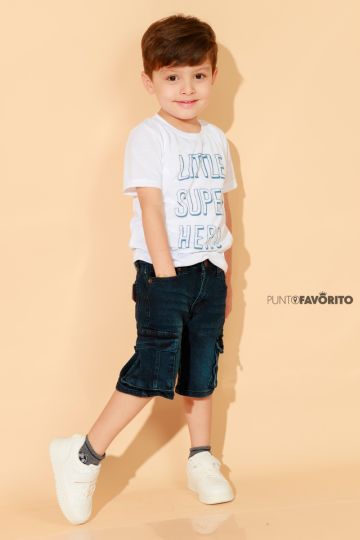 Short cargo para niño