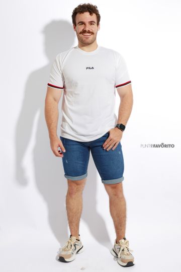 Camisa de hombre cuello redondo