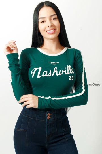 Blusa manga larga Nasville