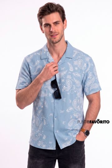 Camisa casual manga corta 