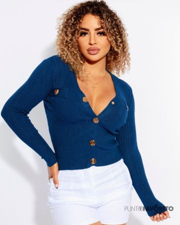 Blusa manga larga con botones