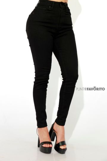 Pantalon negro liso