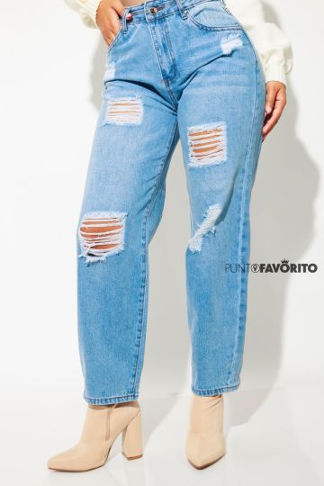 Pantalon mom jeans
