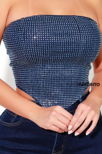 blusa strapless brilli brilli 