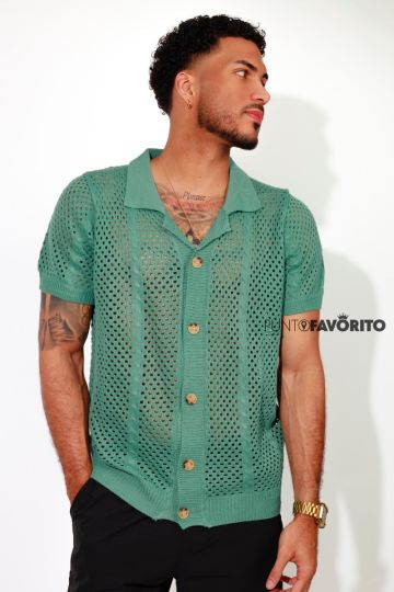 Camisa tejida con 5 botones