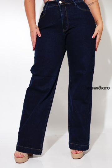 Pantalon plus size liso 
