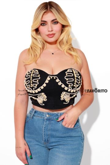 Blusa strapless TESORO 