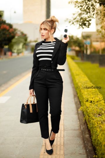 Pantalon para dama de vestir con faja