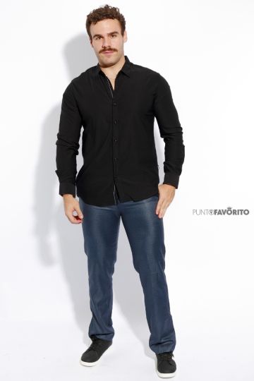  Camisa de hombre manga larga