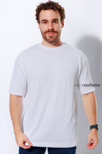 Camisa para caballero cuello redondo