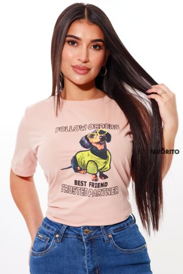Blusa perrito con gafas