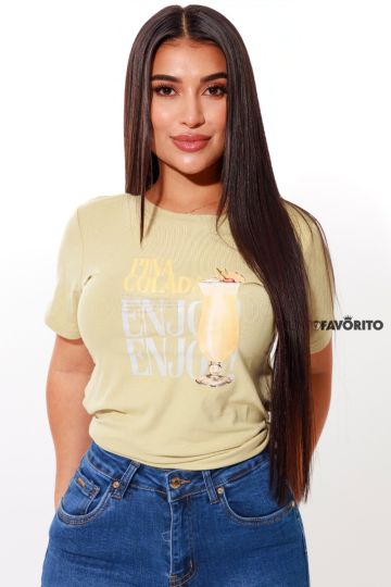 Blusa manga corta enjoy