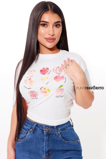 Blusa manga corta fruit