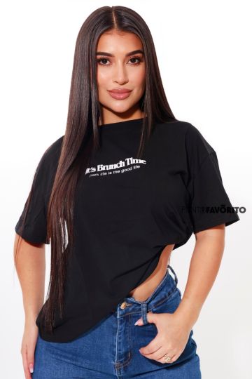 Blusa manga corta brunch